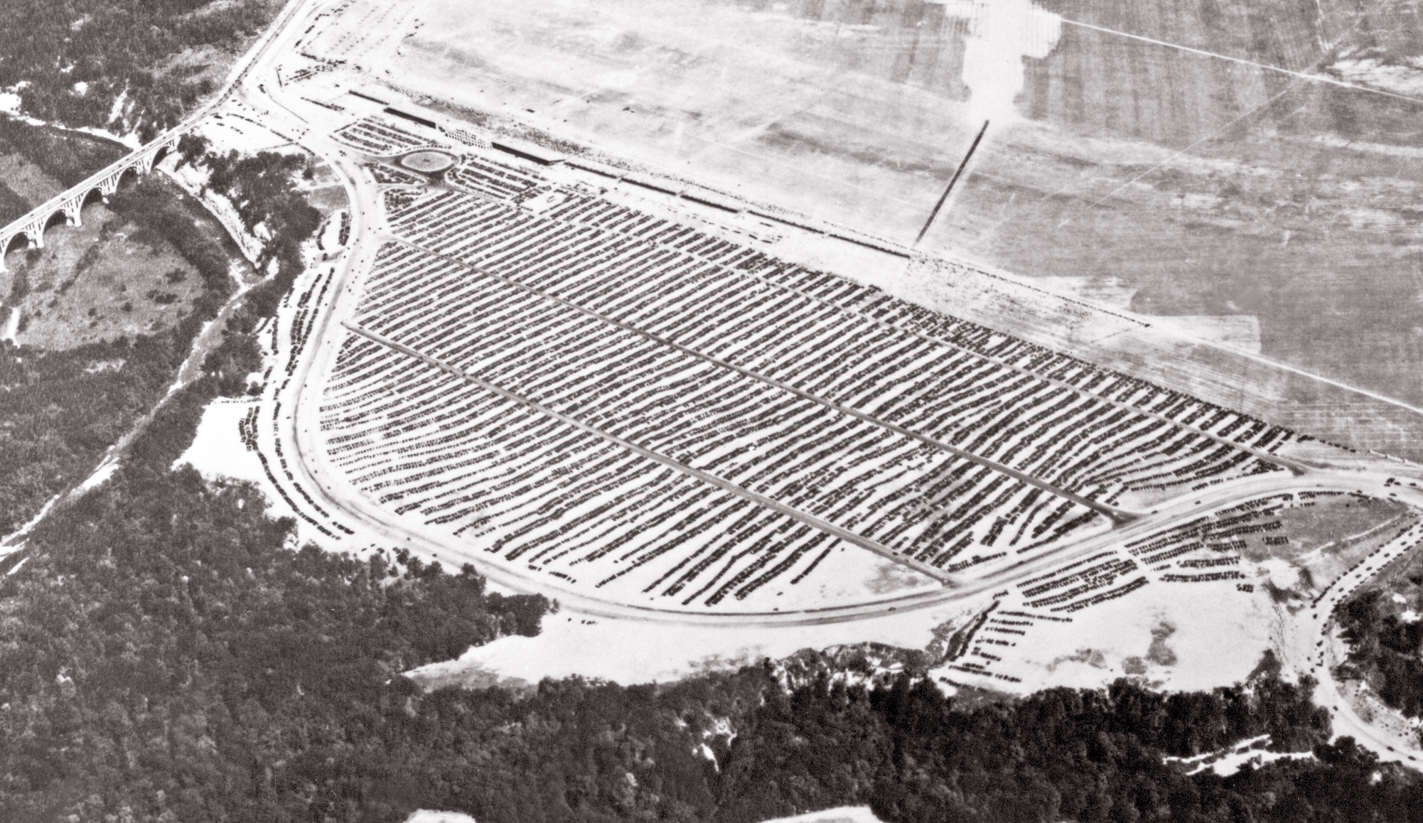 Aerial view of the future site of Glenn Research Center