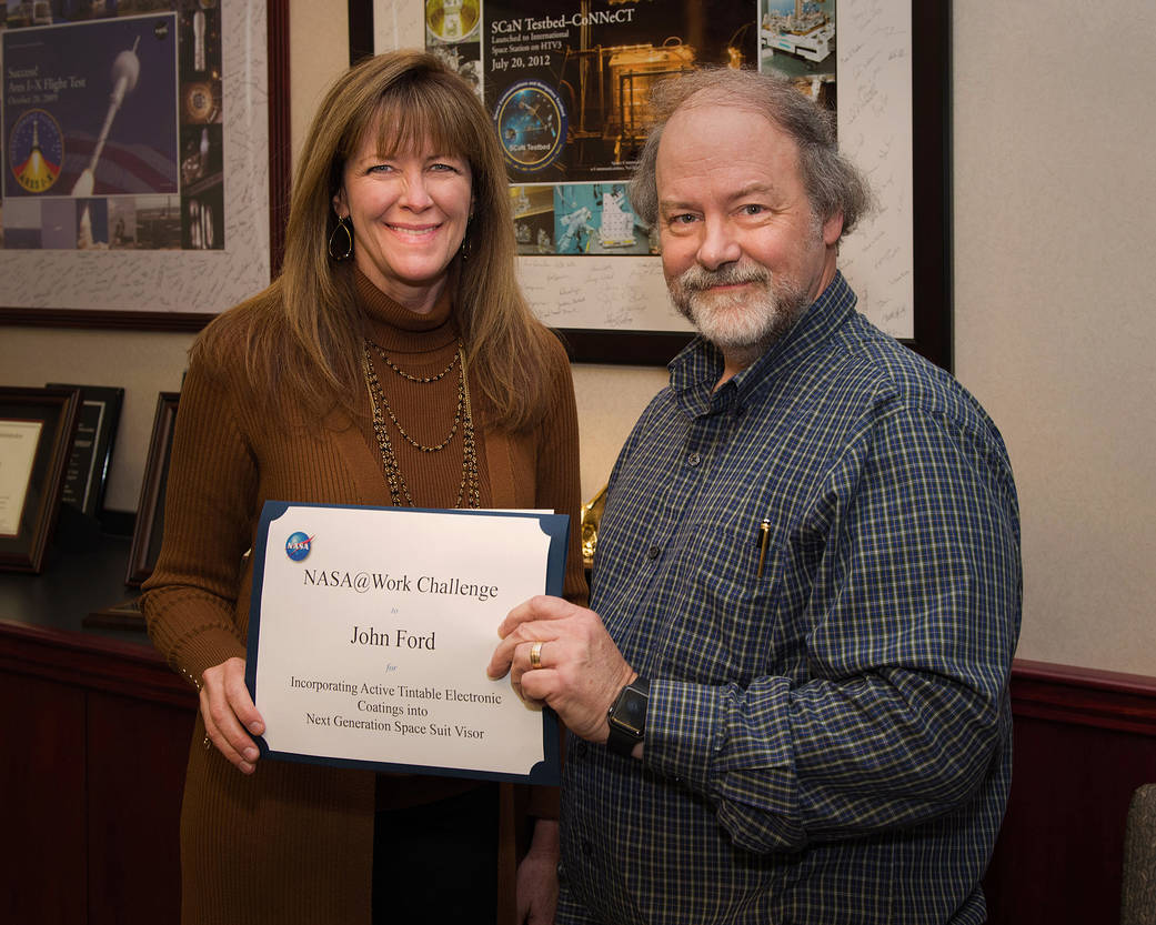  John Ford and Dr. Janet Kavandi, Glenn Research Center Director
