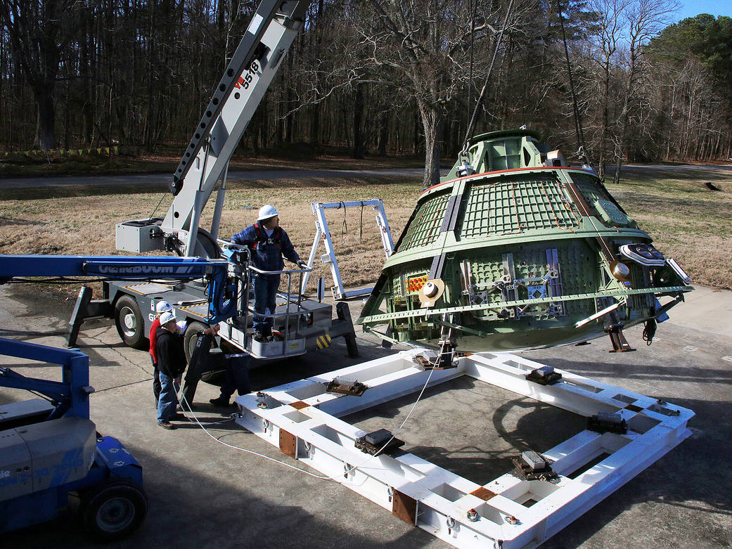 Orion Ground Test Article testing