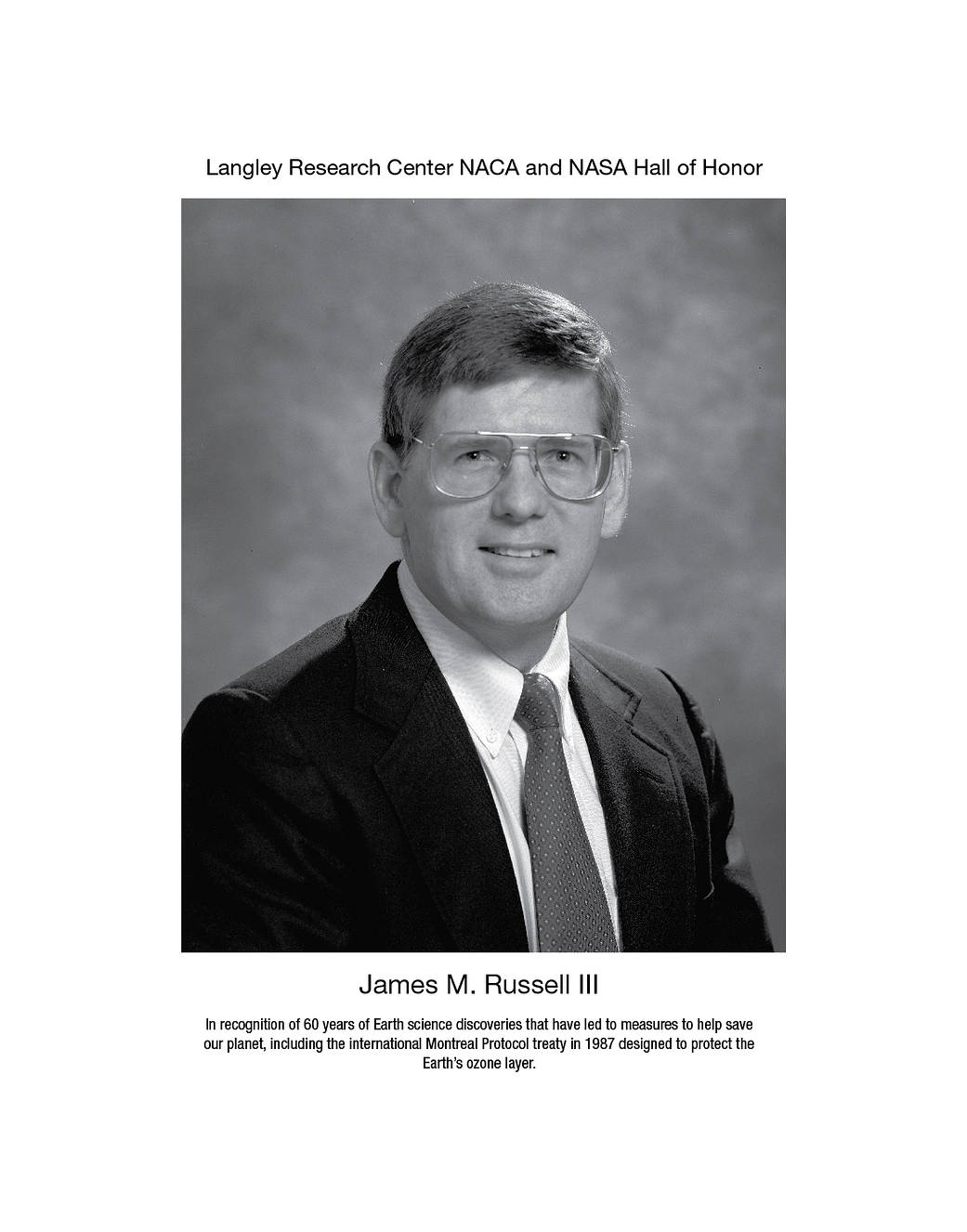 A portrait of James M. Russel III.