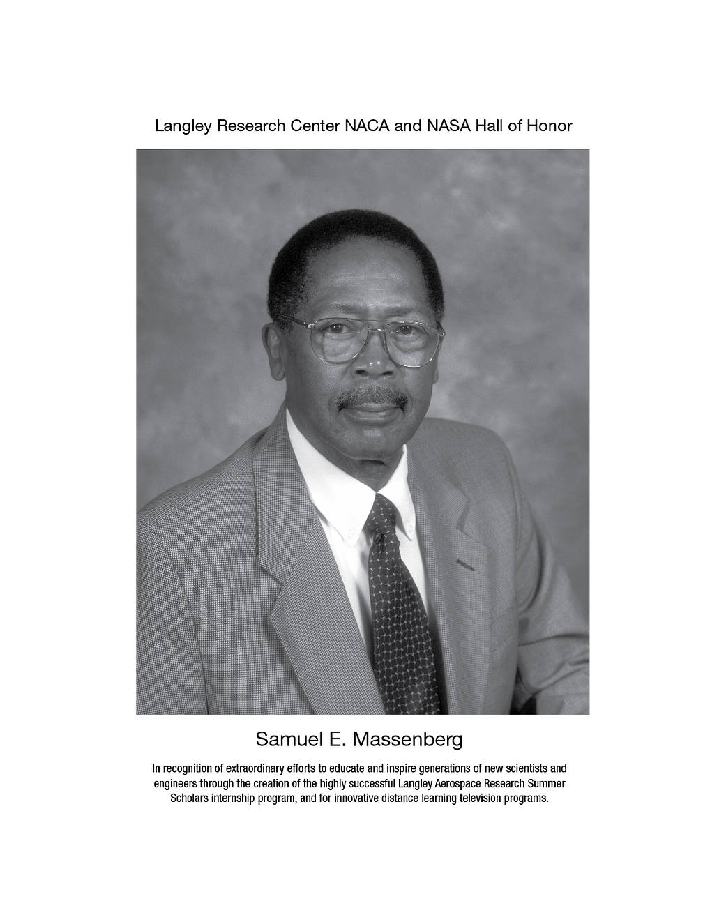 A portrait of Samuel E. Massenberg.