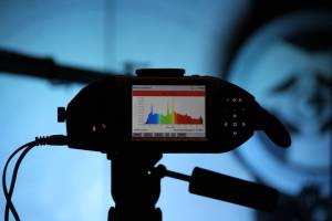 Controlled lighting test at the LETF