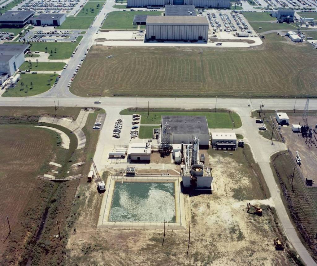 Historic Aeral View from 1974 of the ARMSEF complex, facing south