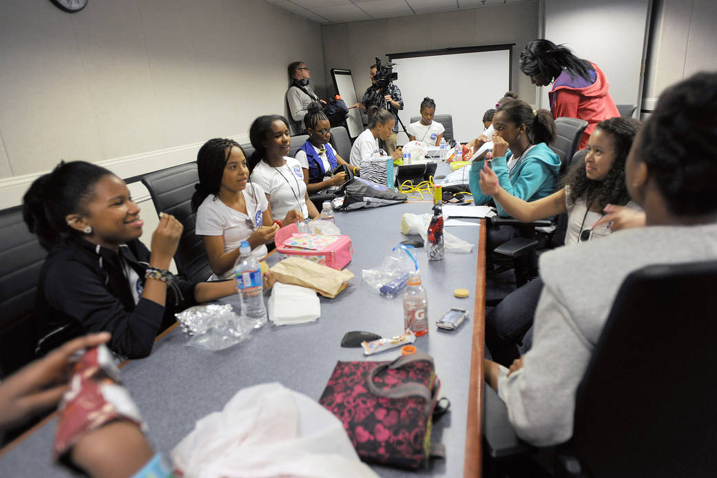 photo of SISTERS program activities at NASA Goddard in 2012