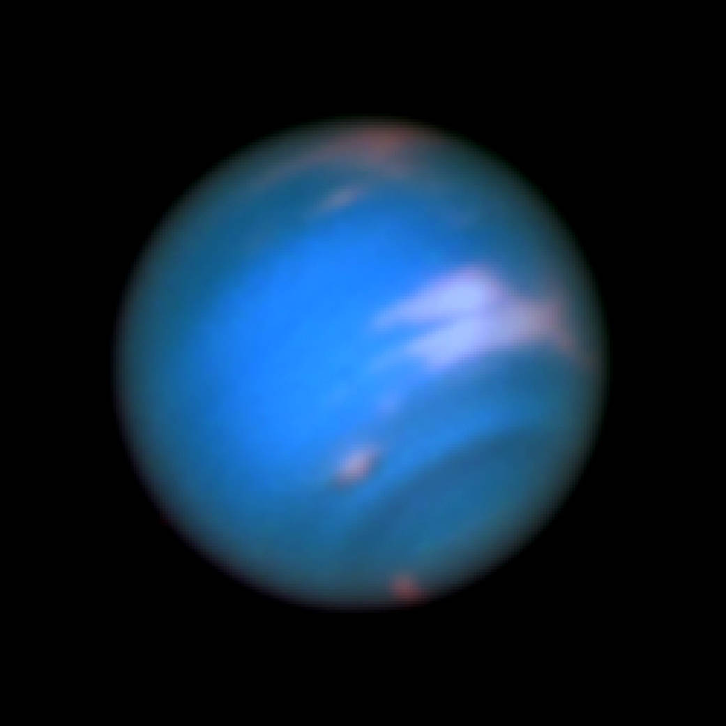 Neptune with dark spot visible
