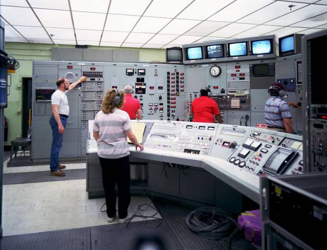 Control room of the 8-Foot High Temperature Tunnel.