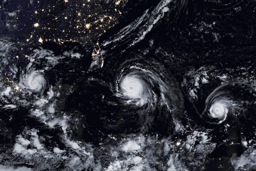 A Menacing Line of Hurricanes