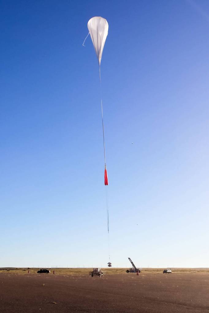 Balloon Liftoff for HySICS Test
