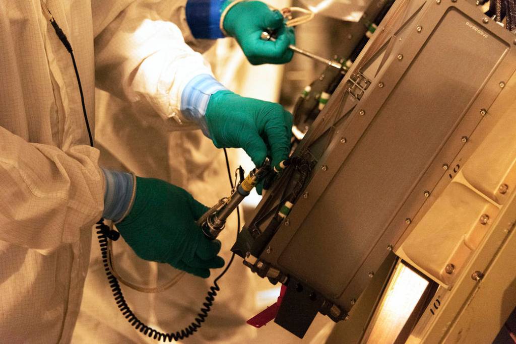 P-POD Containers Installed on Delta II Direct Mate Adapter
