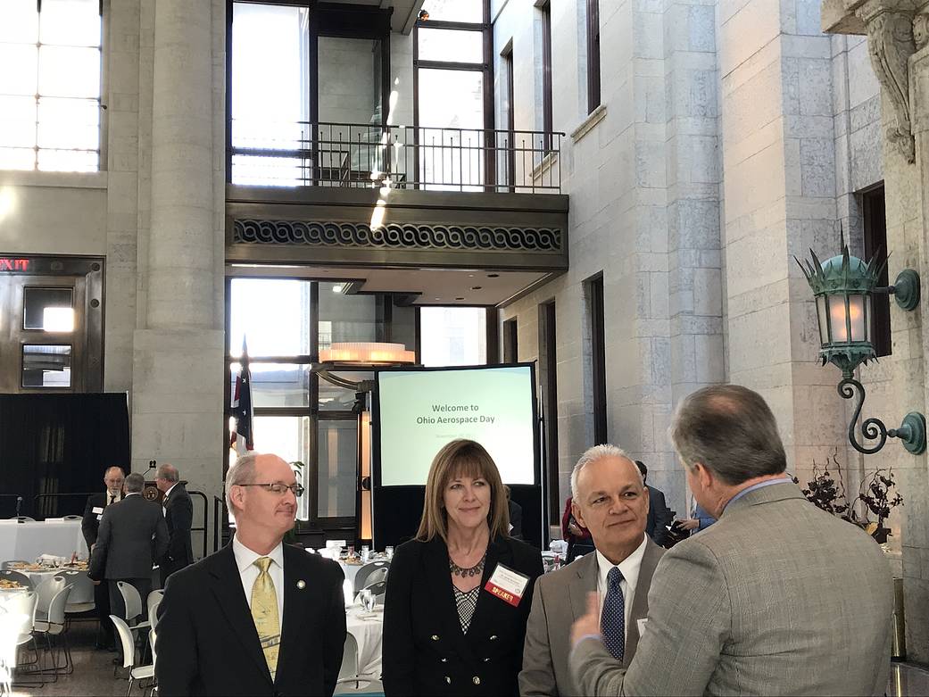 Ohio State Senator Bill Beagle, NASA Glenn Research Center Director Janet Kavandi and NASA Chief Technologist Douglas Terrier