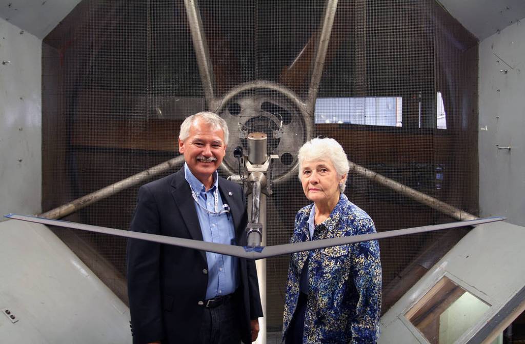 Al Bowers and Sue Grafton Partner to Complete Wind Tunnel Tests on a PRANDTL-d Model.