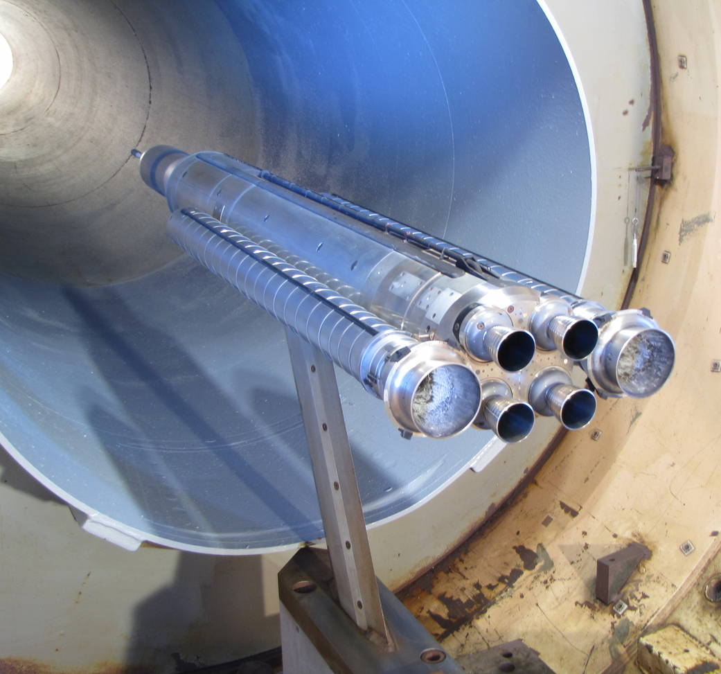 Base heating testing on 2-percent scale models of the Space Launch System (SLS) propulsion system