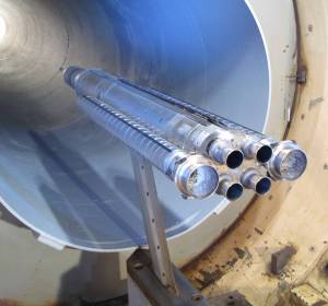 Base heating testing on 2-percent scale models of the Space Launch System (SLS) propulsion system