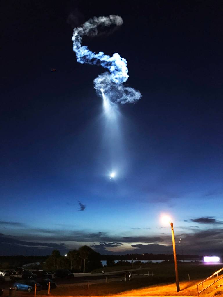 Falcon 9 Lights Up Space Coast Skies for SpaceX CRS-15