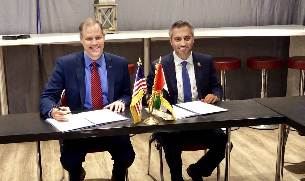 NASA Administrator and UAE Minister sign agreement