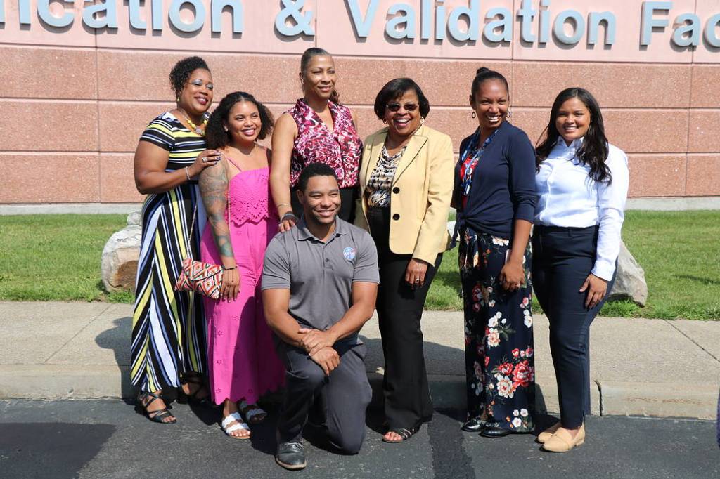 IV&V Facility Renaming Employees at Ribbon Cutting