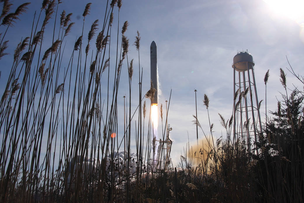 Orbital Sciences Corp. launched its Cygnus cargo spacecraft aboard its Antares rocket at 1:07 p.m. EST Thursday, Jan. 9, 2014, f