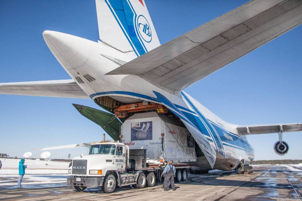 ORB-2 Cygnus Pressurized Cargo Module Arrives