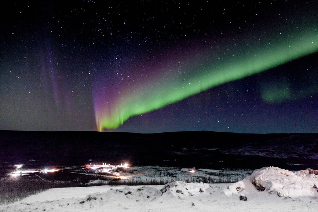 Northern Lights over Alaska, Feb. 16, 2017