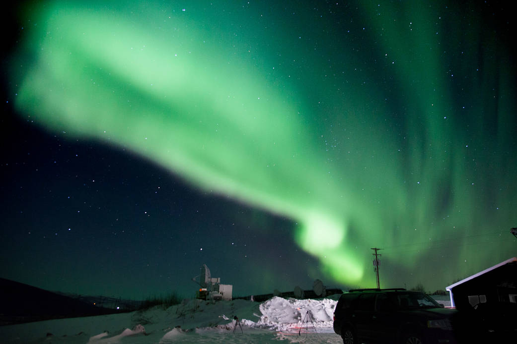 Northern Lights over Alaska, Feb. 16, 2017