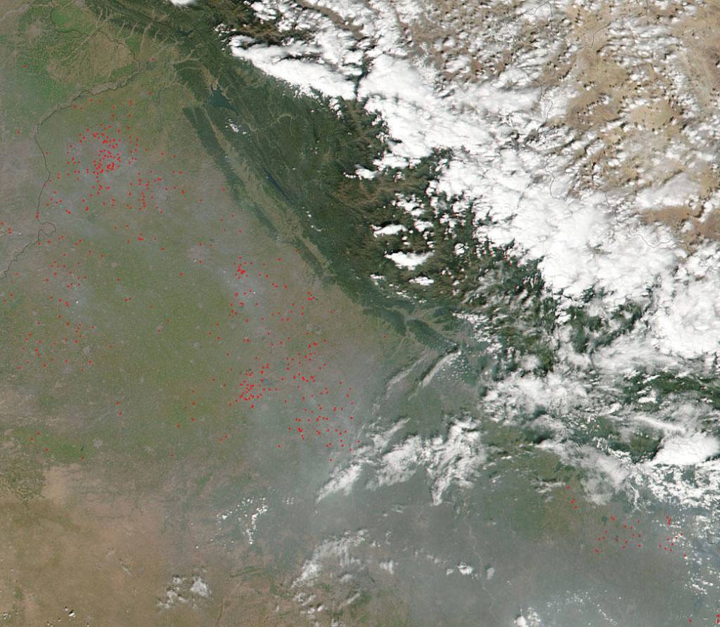 NASA Sees India’s Punjab State’s Agricultural Fires