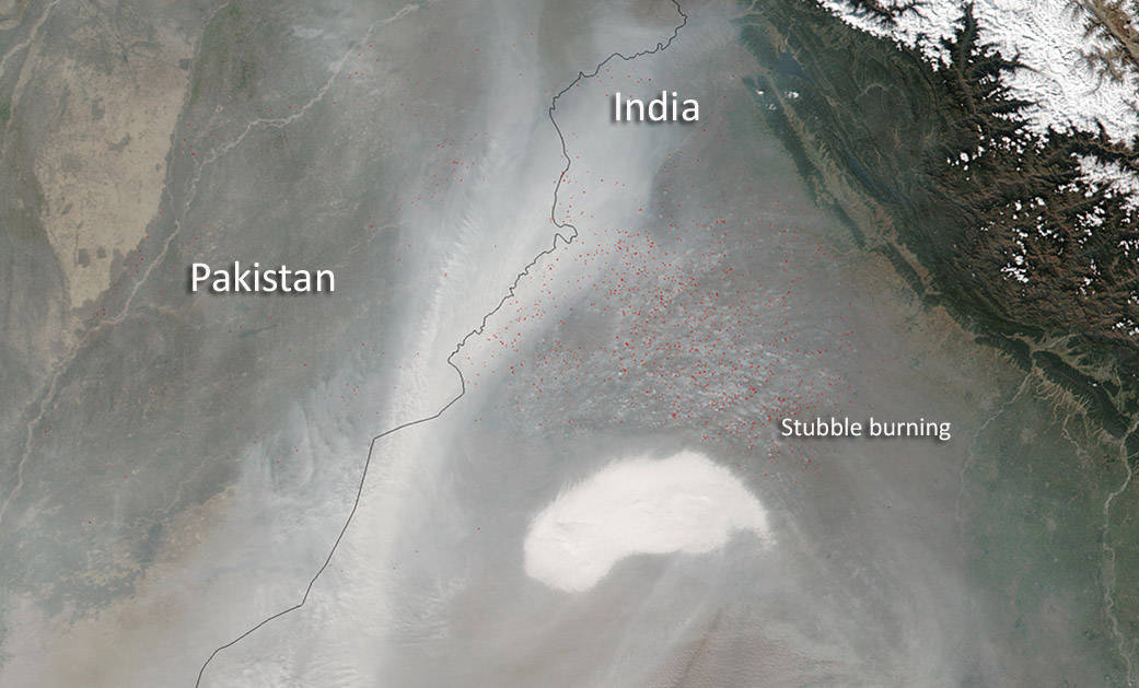 Suomi NPP image of India