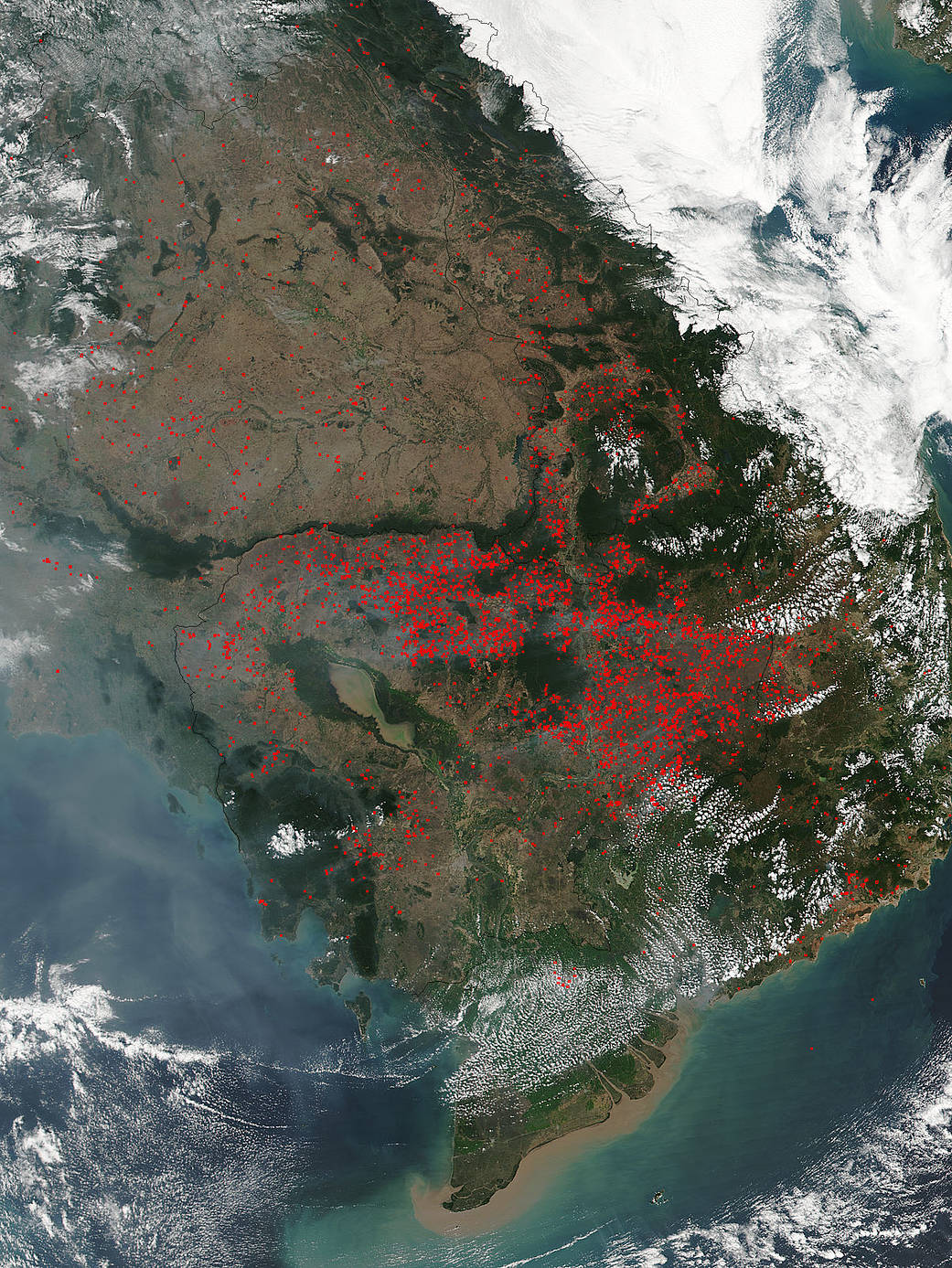 Fires in Indochina