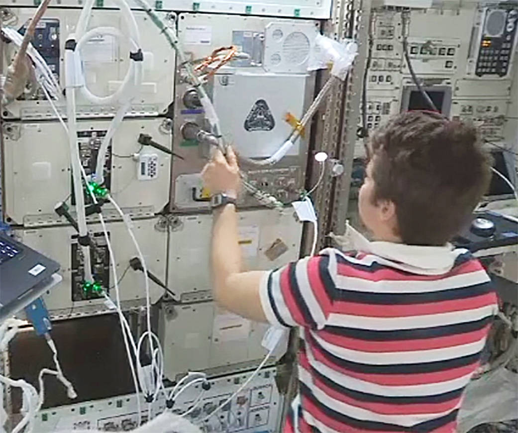 Refabricator on the International Space Station.