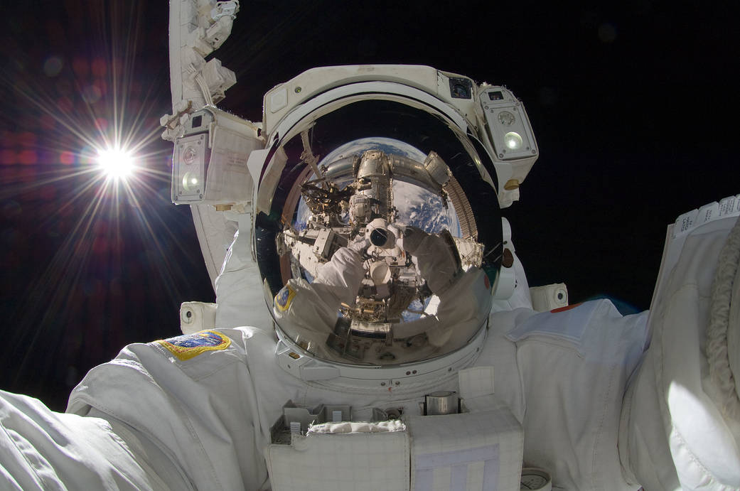 Astronaut Aki Hoshide Conducts Station Spacewalk
