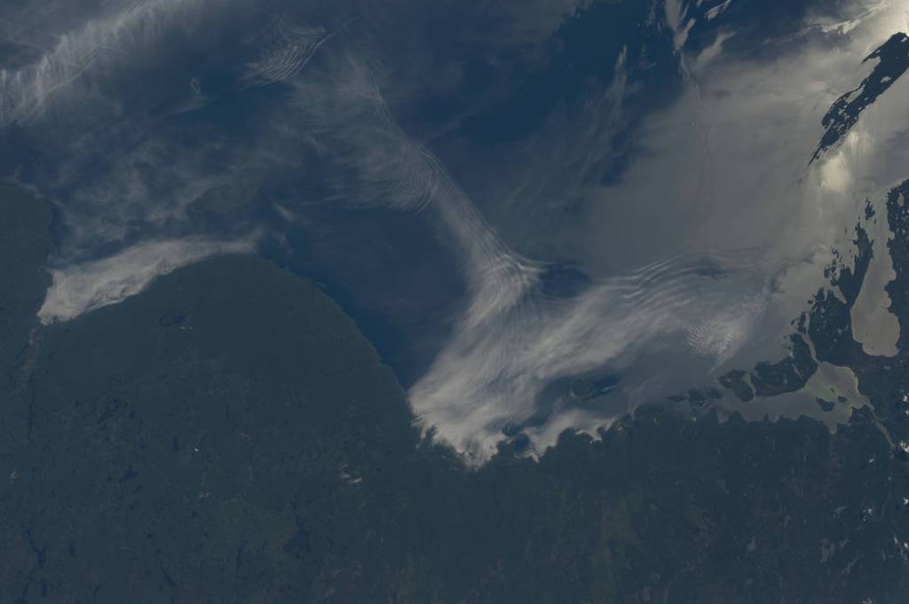 Gravity Waves and Sunglint on Lake Superior