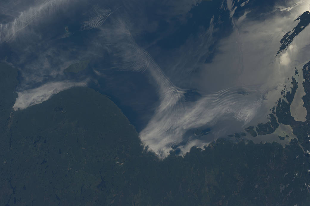 Gravity Waves and Sunglint on Lake Superior