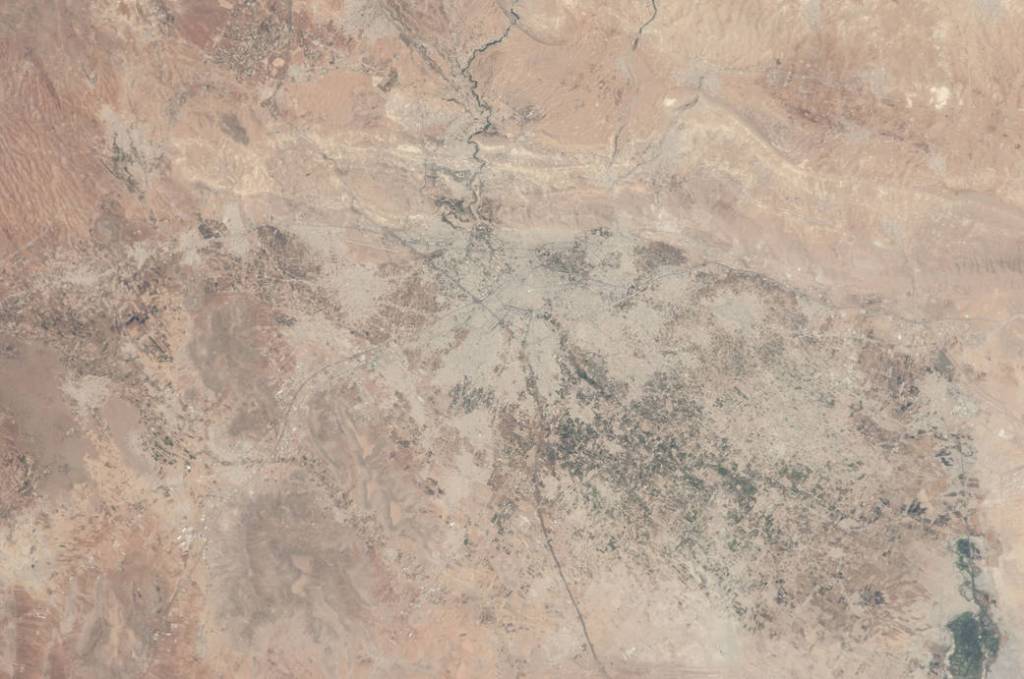 Space Station View of Damascus, Syria