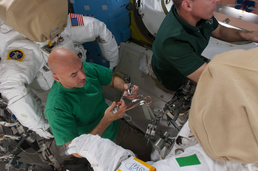 Astronauts Chris Cassidy and Luca Parmitano