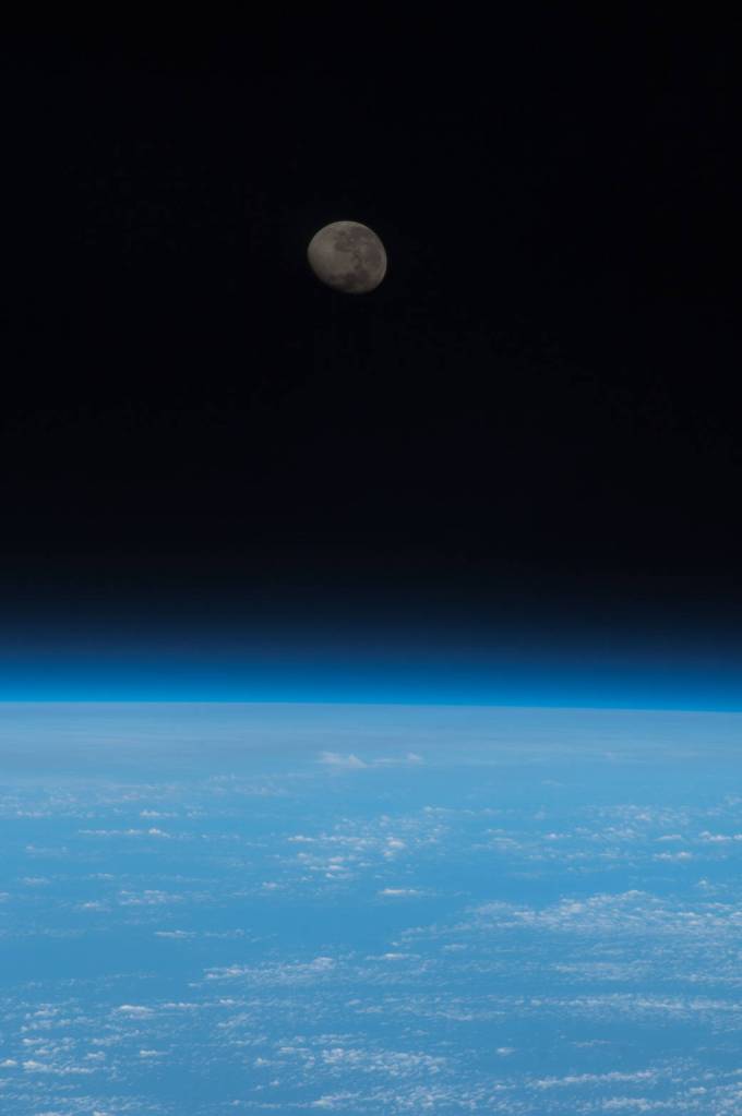 View of Moon From Space Station