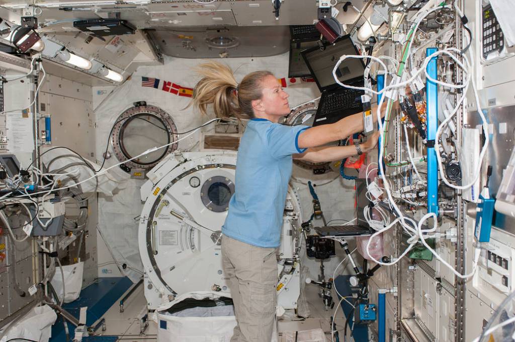 Astronaut Karen Nyberg in Station’s Kibo Lab