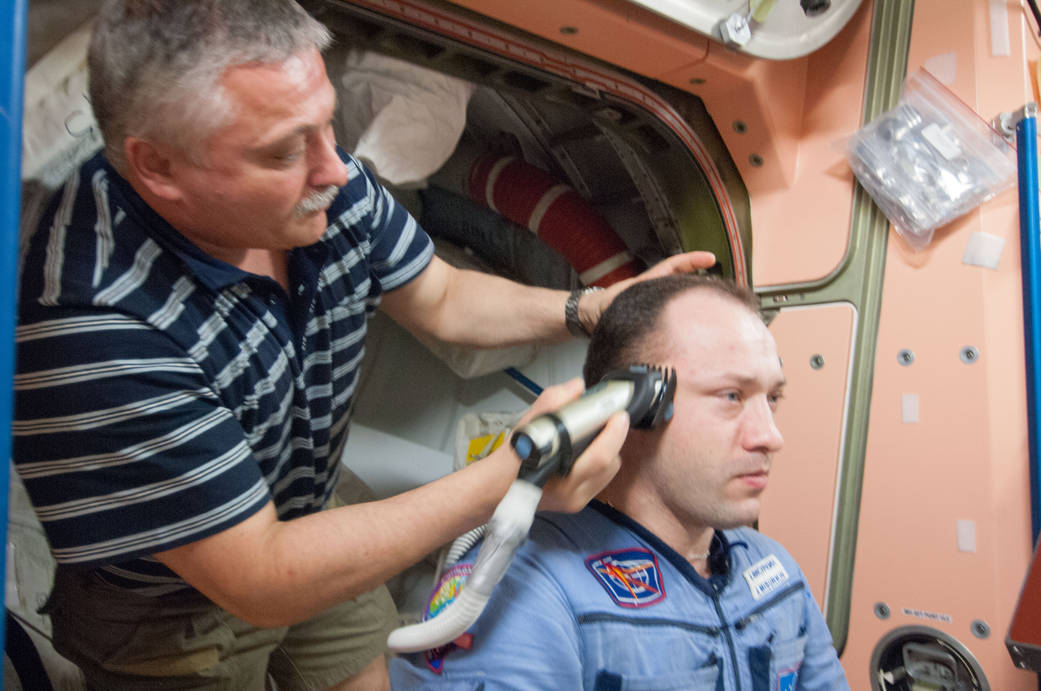 Cosmonauts Fyodor Yurchikhin and Alexander Misurkin