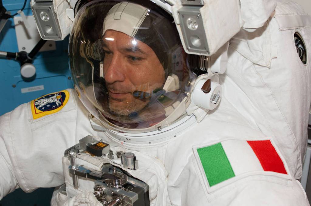 Astronaut Luca Parmitano in Spacesuit