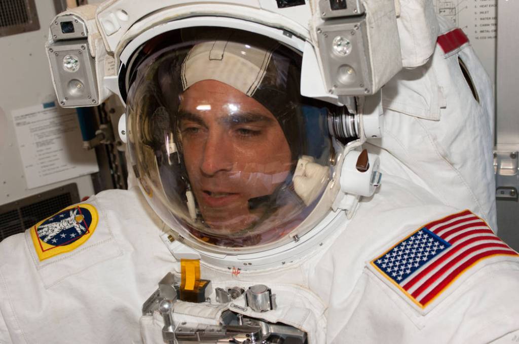 Astronaut Chris Cassidy Dons Spacesuit