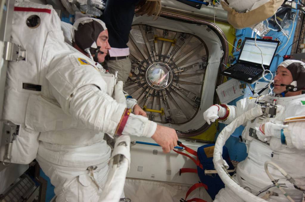 Astronauts Chris Cassidy and Luca Parmitano