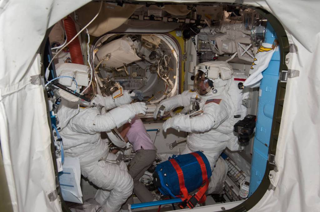 Astronauts Chris Cassidy and Luca Parmitano