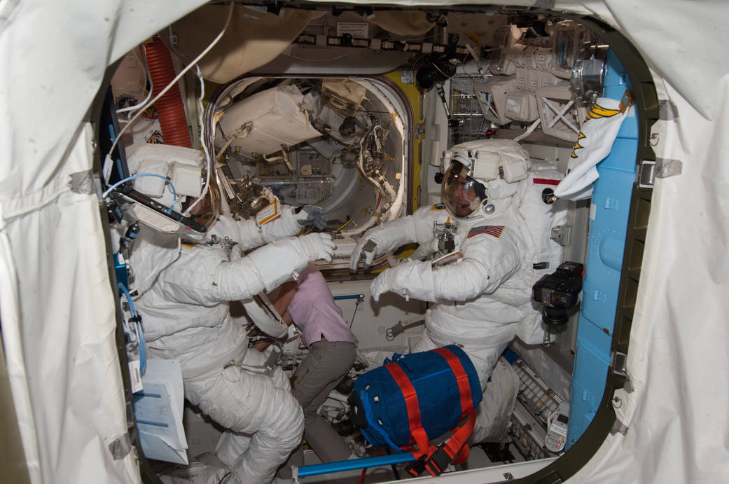 Astronauts Chris Cassidy and Luca Parmitano