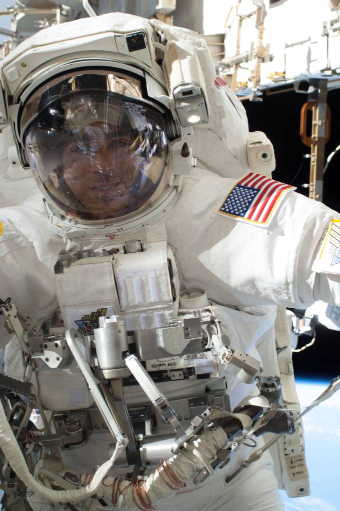Astronaut Chris Cassidy Conducts Spacewalk