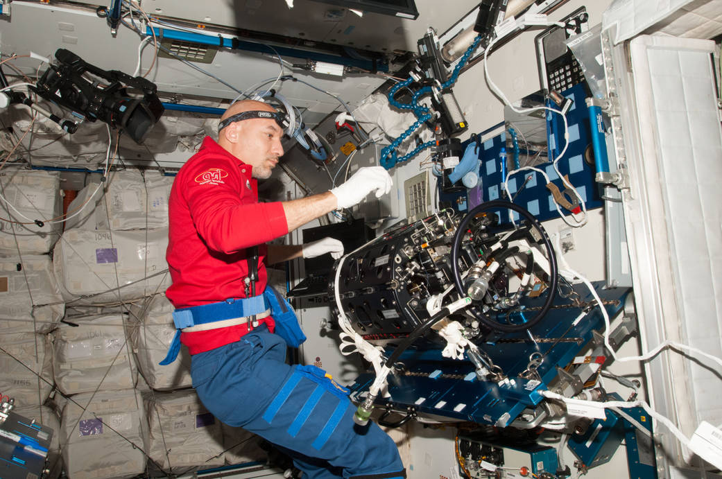 Luca Parmitano Works in the Harmony node