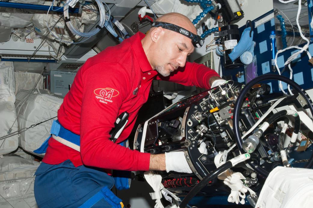Luca Parmitano Works in the Harmony node