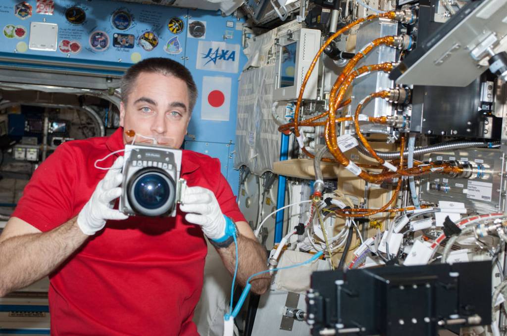 Astronaut Chris Cassidy With Marangoni Inside
