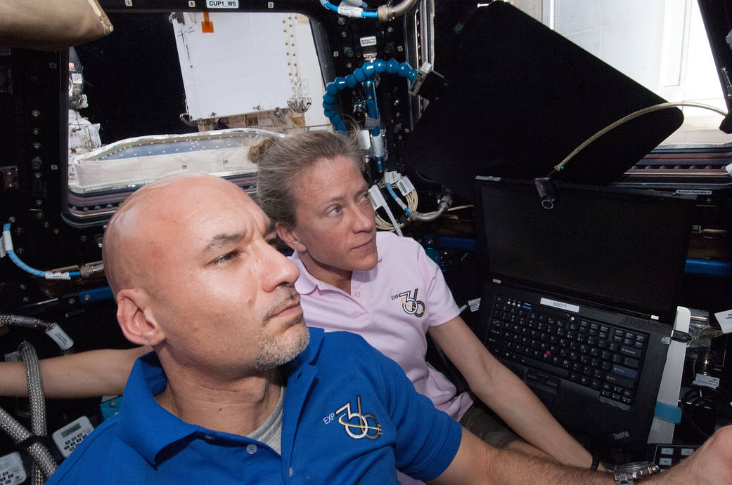Station Astronauts Prep for HTV-4 Grapple