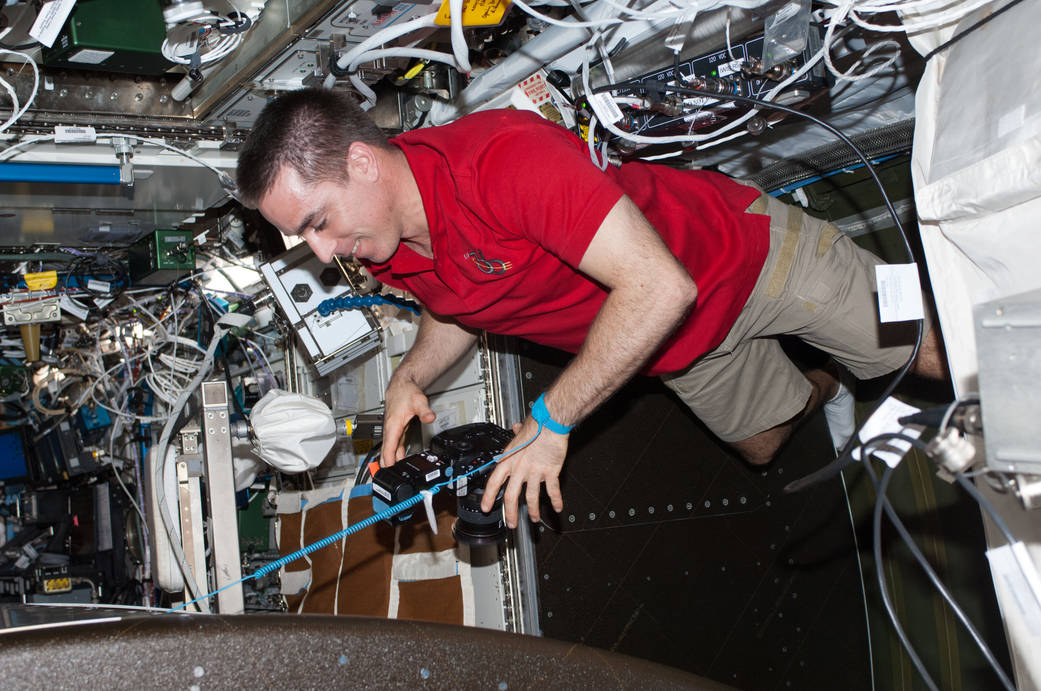 Astronaut Chris Cassidy in Destiny Lab
