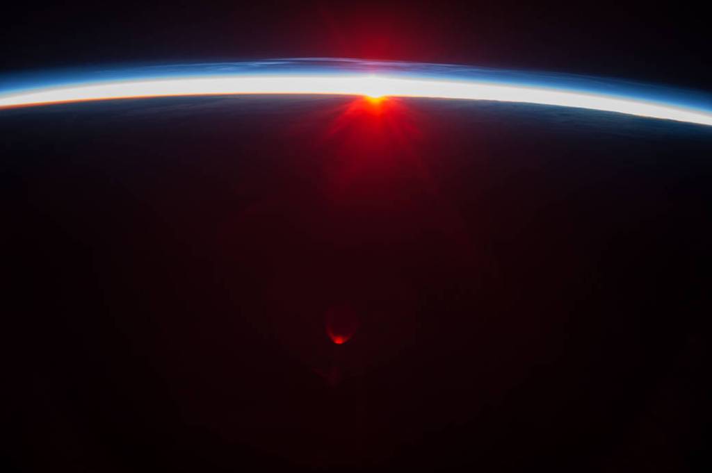 Sunset over the Aleutian Islands