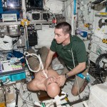 ultrasound on European Space Agency astronaut