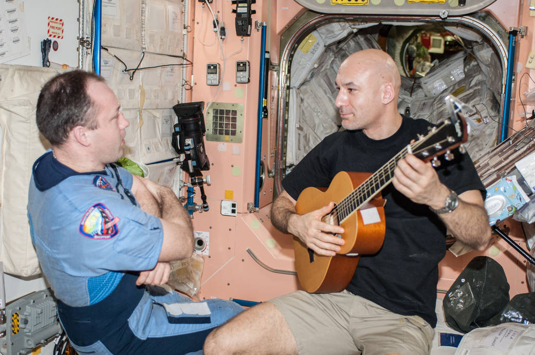 Flight Engineers Luca Parmitano and Alexander Misurkin